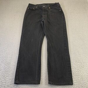 Vintage Y2K Levis 501 Mens 36x30 [Fits 32x29] Black Button Fly Denim Made in DR